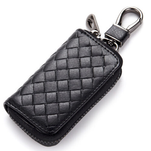 Car key case leather key case men’s woven